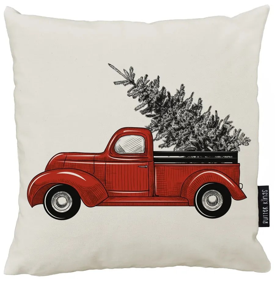Poduszka dekoracyjna ze świątecznym motywem 45x45 cm Christmas Truck – Butter Kings