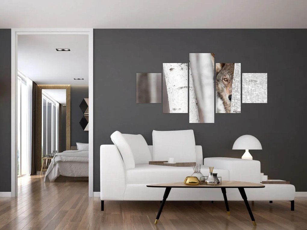 Obraz - Wilk (125x70 cm)