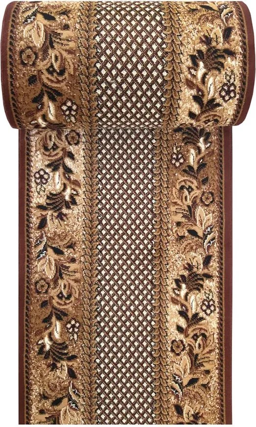 Brązowy elegancki chodnik na metry W8-P41