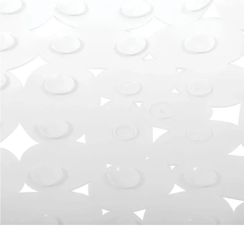 Spirella Antypoślizgowa mata prysznicowa MARATHON, biała, 54 x 54 cm