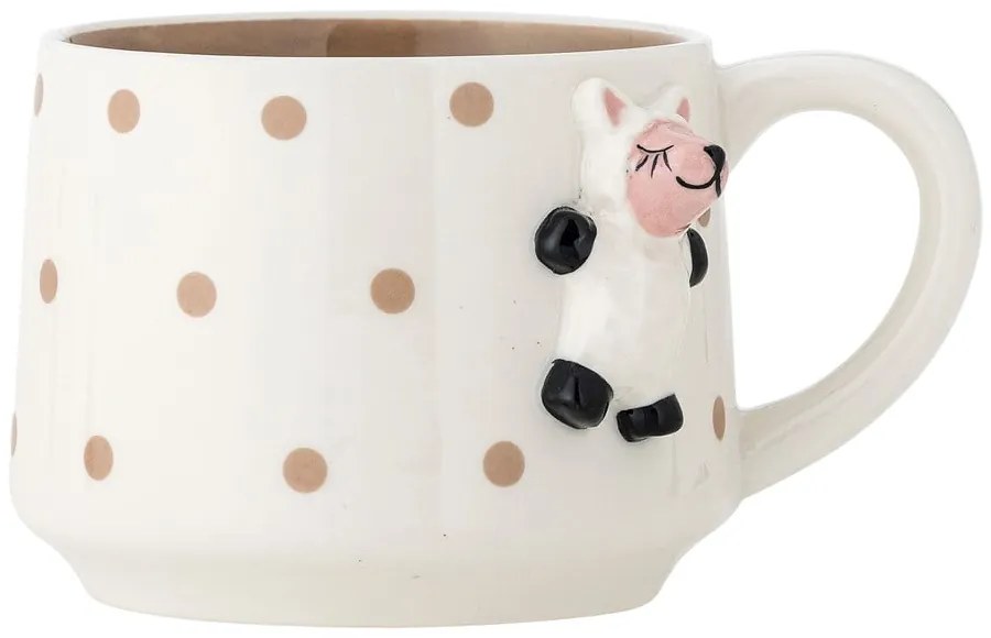 Biały ceramiczny kubek dla dzieci na kakao 370 ml Dolly – Bloomingville Mini