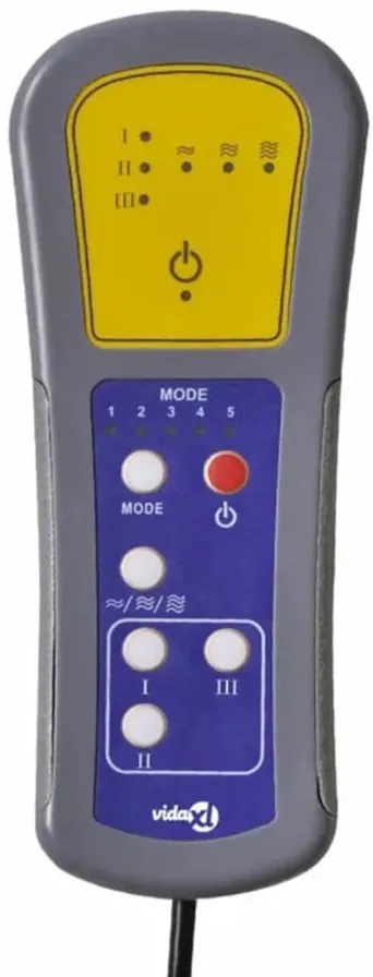 Brązowy fotel masujący typu szezlong R4-L21