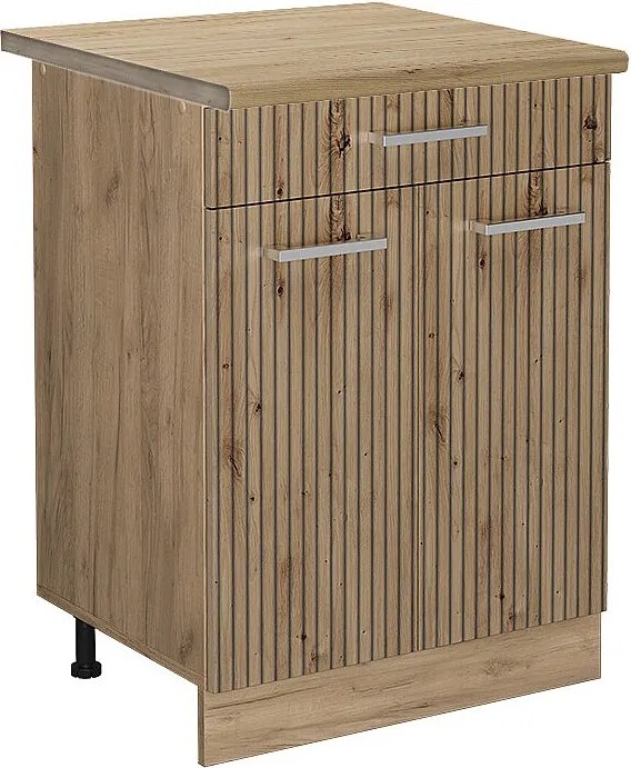 Szafka dolna do kuchni dąb rzemieślniczy 60x60x81.6 r-line