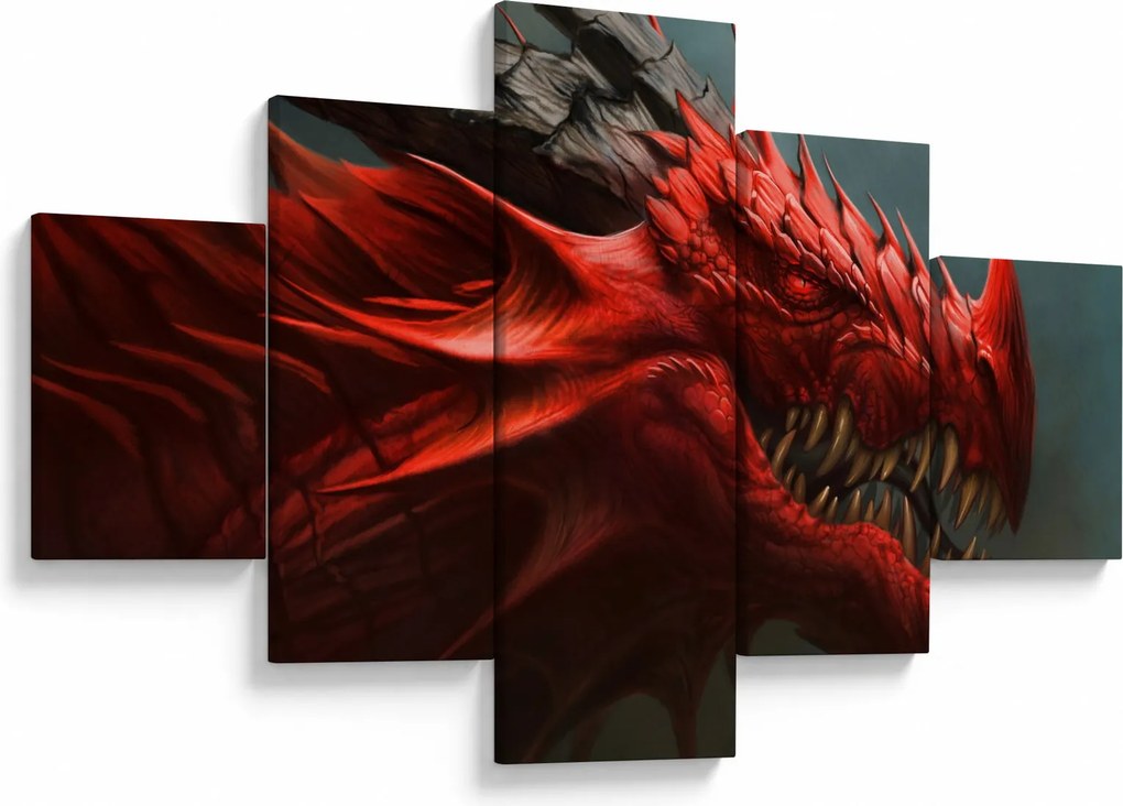 Obraz - Smok (125x70 cm)