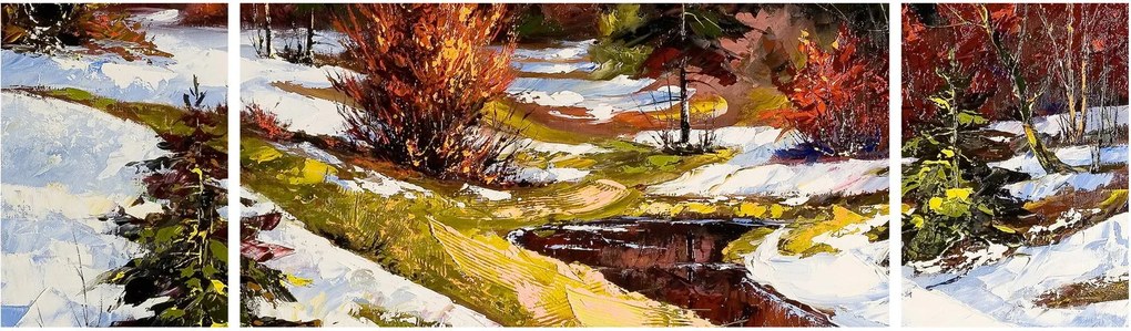 Obraz - Nadejście wiosny (170x50 cm)