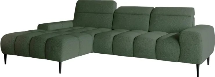 Narożnik GIANO S układ L Lewostronny z elektryczną regulacją siedziska w ktaninie AUSTIN 13 WERSAL