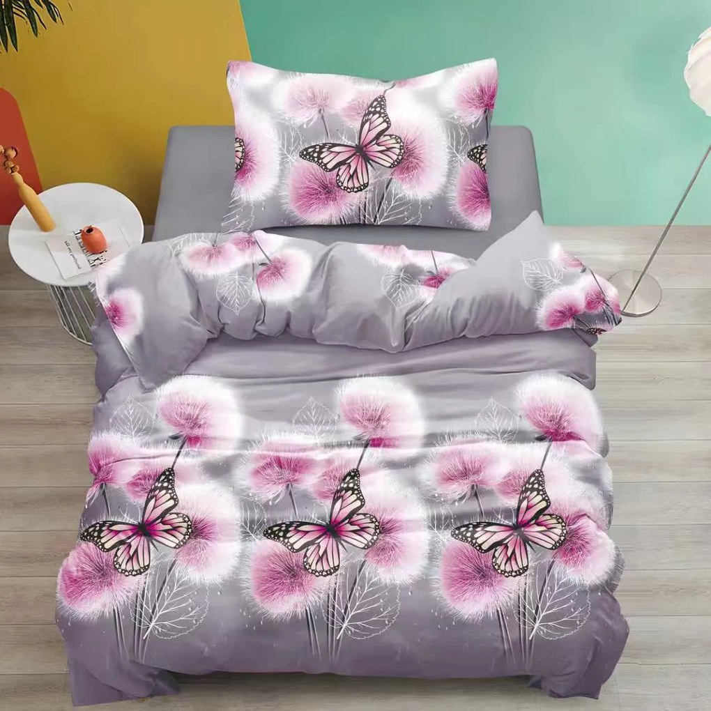 PrzytulneMieszkanie.pl PrzytulneMieszkanie.pl Bawełniana pościel LUMELIE szara Rozmiar pościeli: 70 x 90 cm | 140 x 200 cm