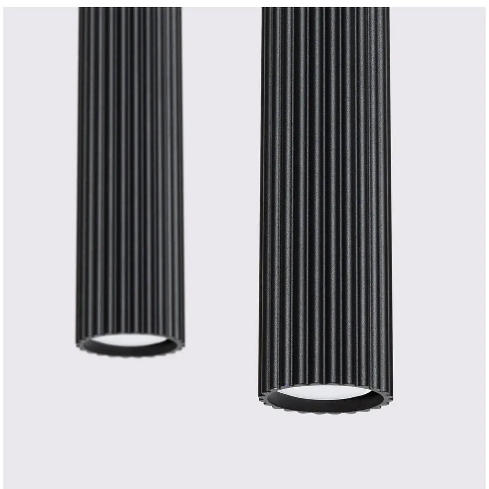 Czarna lampa wisząca Gleam – Sollux