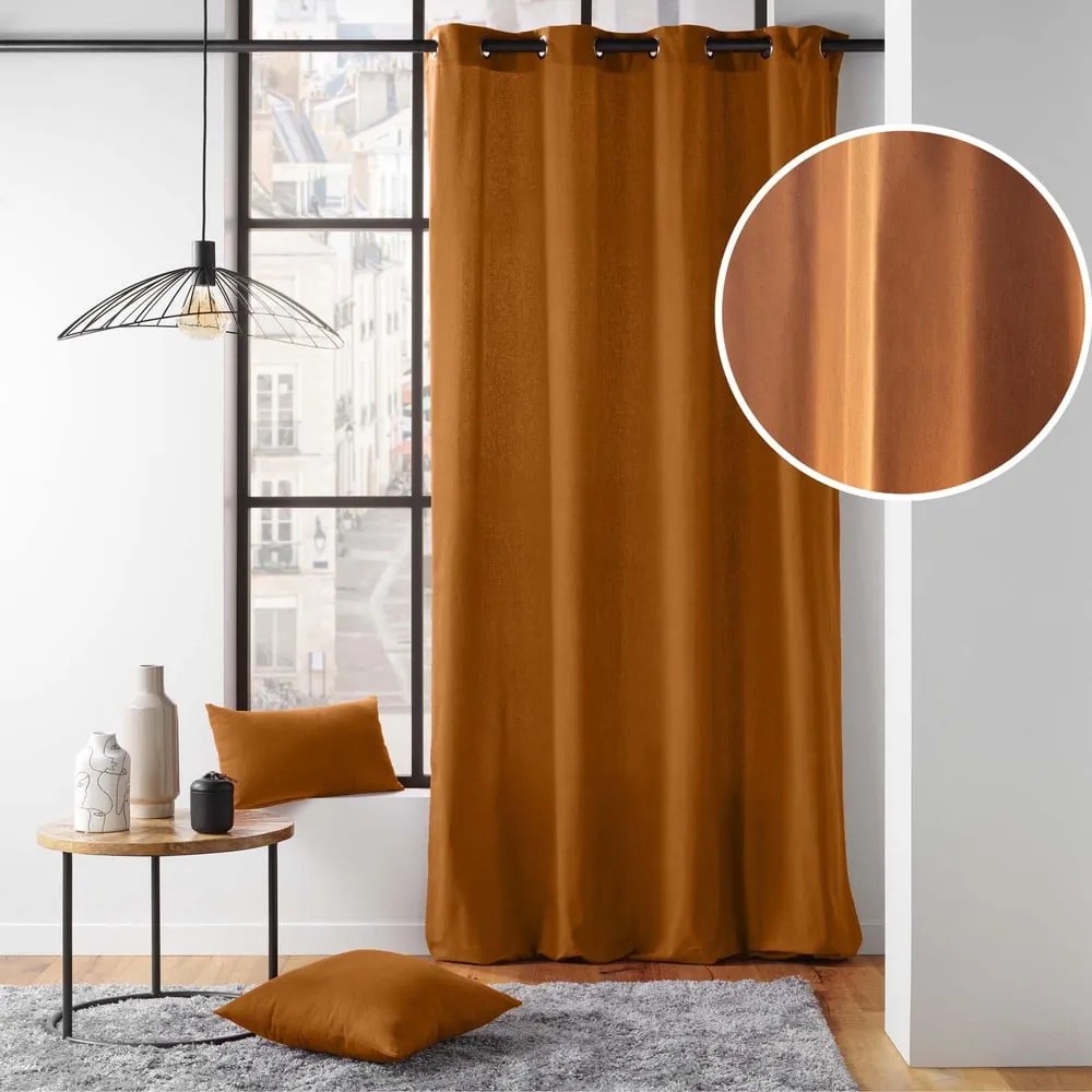 Brązowa zasłona 135x260 cm Twily – douceur d'intérieur