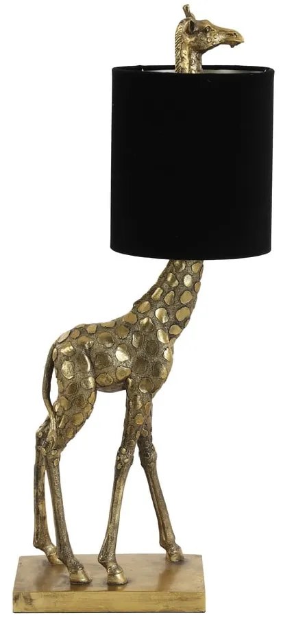 Czarno-brązowa lampa stołowa (wysokość 61 cm) Giraffe – Light & Living
