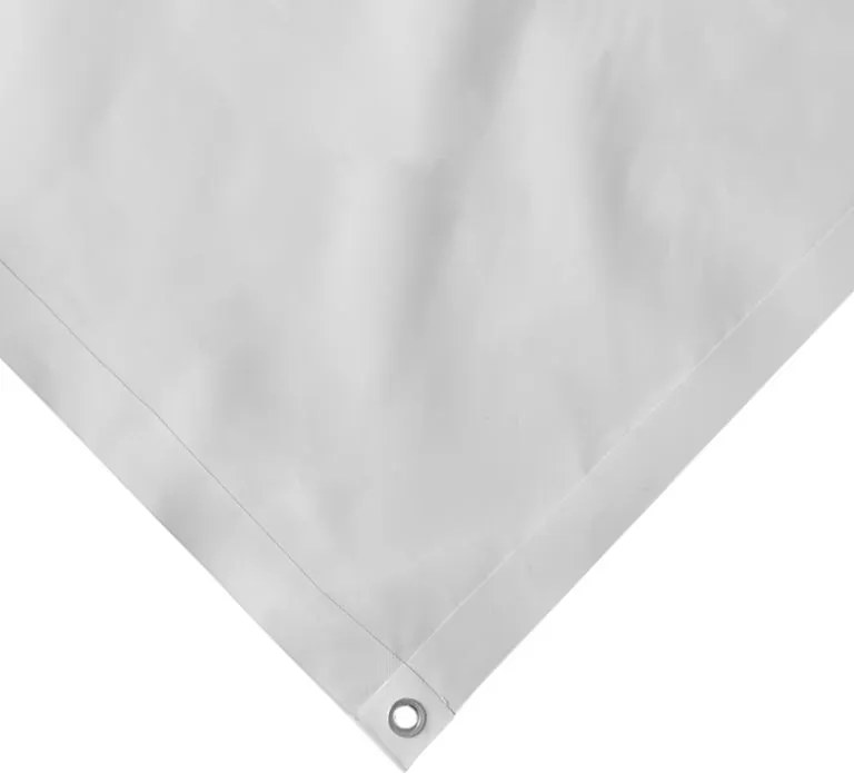 Plandeka JAGO 650 g/m², aluminiowe oczka, biała, 3x5 m