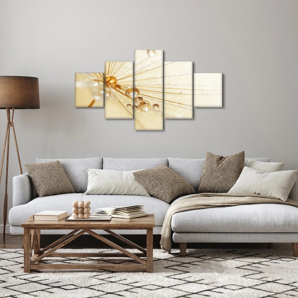 Obraz - Zdjęcie makro mniszka lekarskiego (125x70 cm)