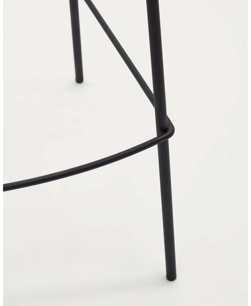 Jasnoszary hoker (wysokość siedziska 75 cm) Yvette – Kave Home