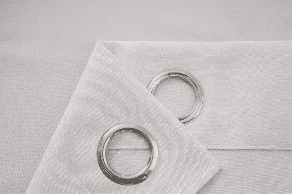 Zasłona OXFORD LIGHT 140x250 cm, biała Zawieszanie: Taśma z wiązaniami