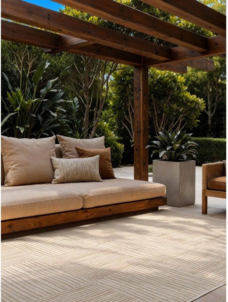 Kremowy/w naturalnym kolorze dywan odpowiedni na zewnątrz 160x230 cm Haringey Nightingale – Ted Baker