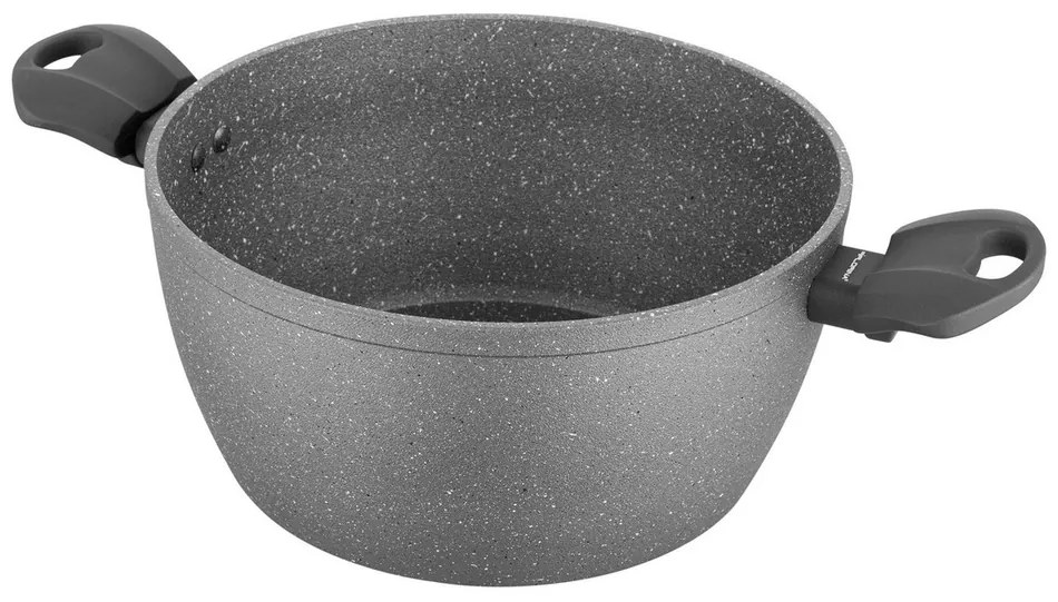 Florina Garnek z pokrywką Lava Stone MG, 24 cm, 4 l, szary, śred. 24 cm