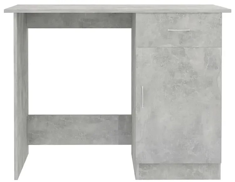 Szare biurko z szafką beton H7-Z12