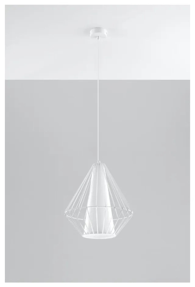 Biała lampa wisząca Nice Lamps Alfredo