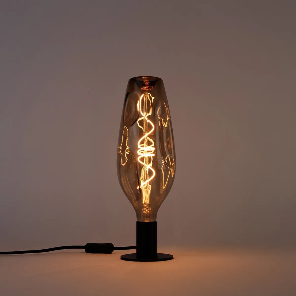 Żarówka LED E27 z możliwością ściemniania G110 brązowa 4W 80lm 1800K