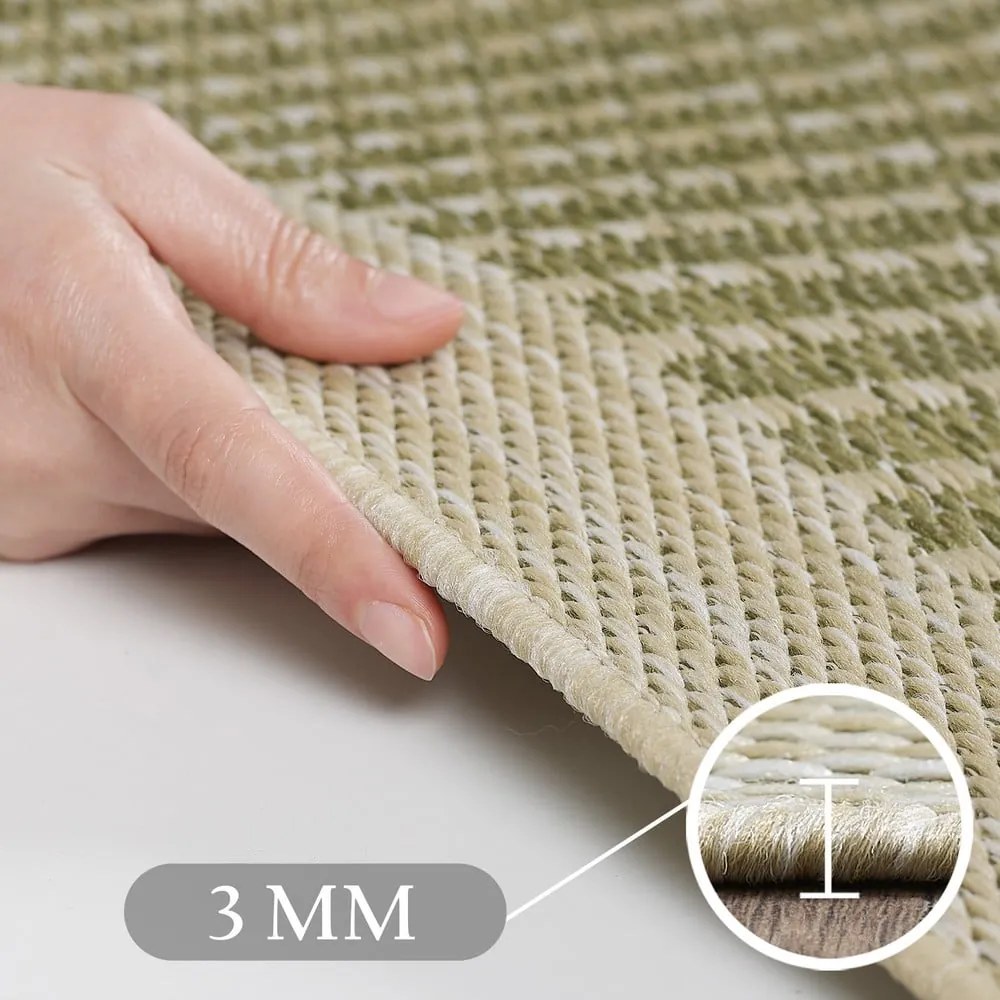Chodnik odpowiedni na zewnątrz w kolorze khaki 80x250 cm Giza 1410 – Ayyildiz Carpets