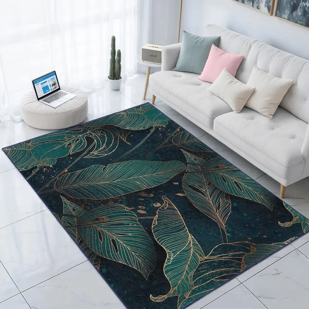 Morski dywan odpowiedni do prania 80x150 cm Midnight Jungle – Mila Home