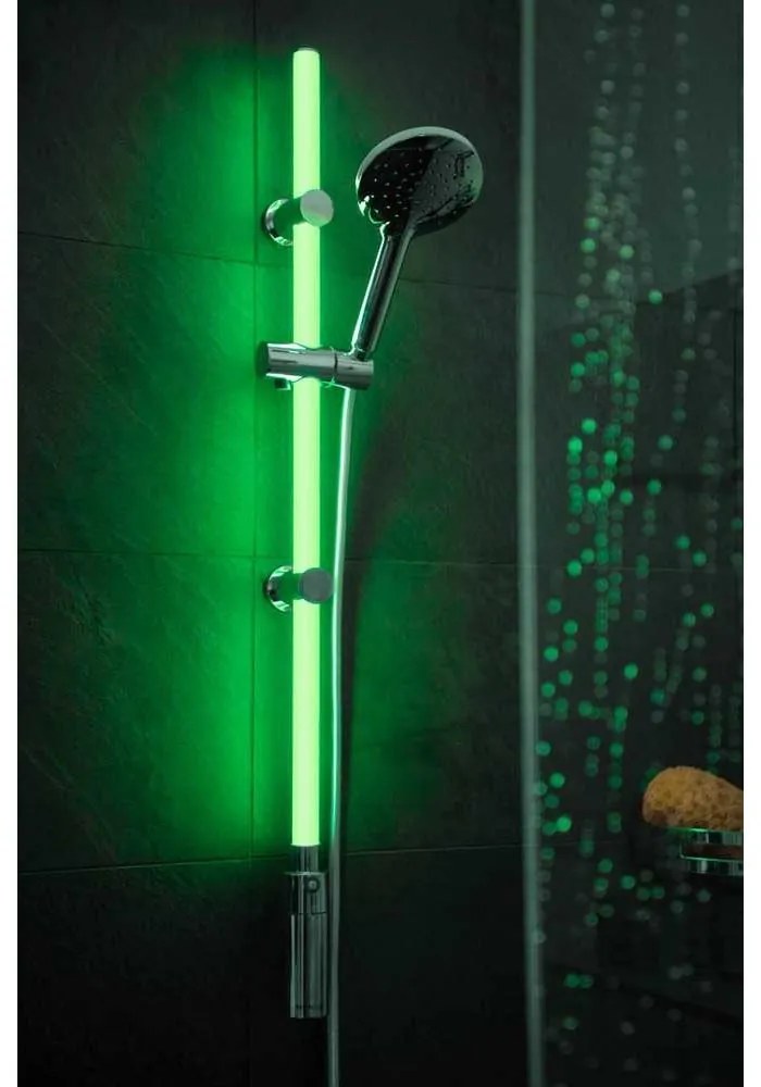 Zestaw prysznicowy w kolorze srebra 94 cm LED – Wenko