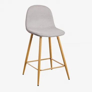 Wysoki Stołek Glamm Concrete & ↑65 Cm & Drewno Naturalne - Sklum