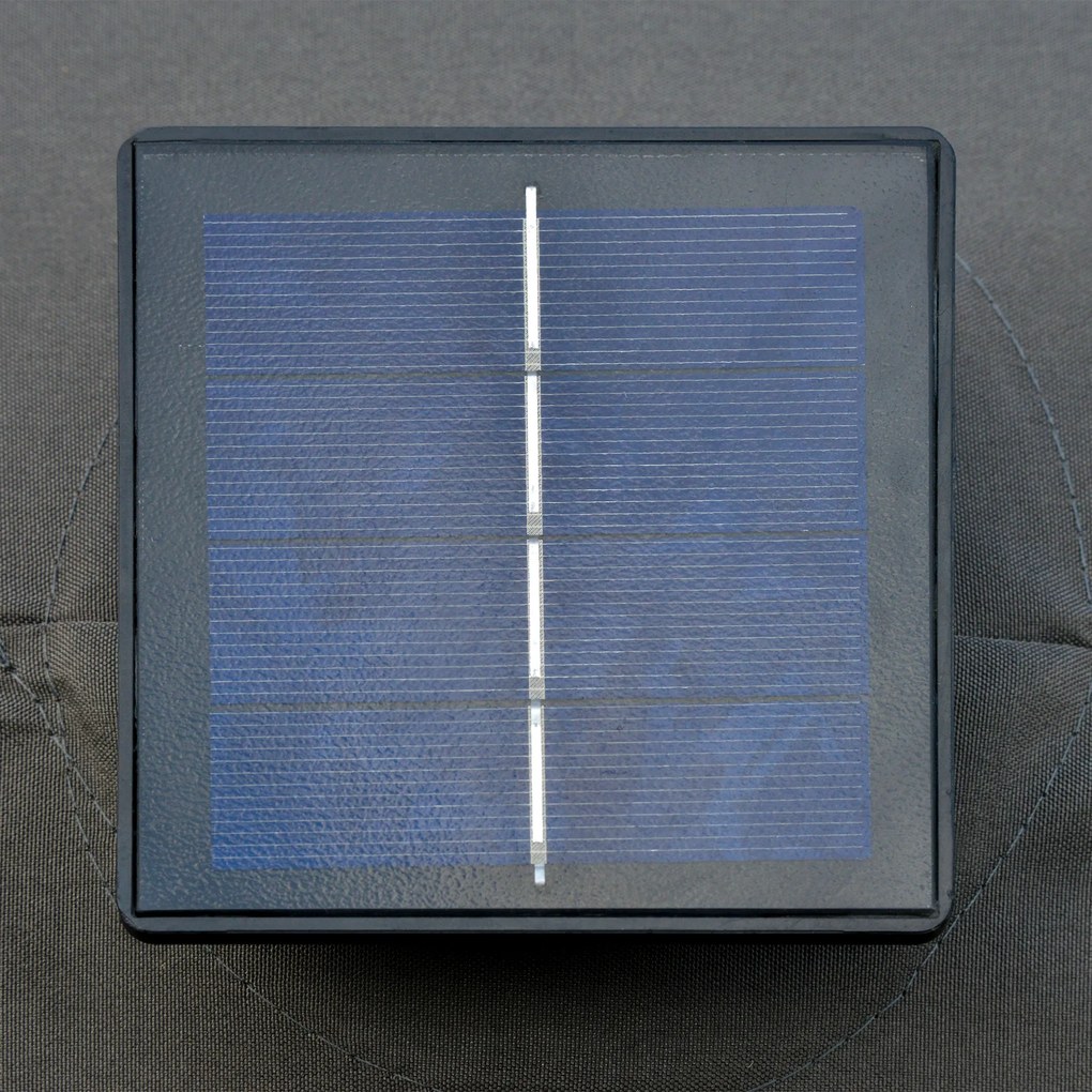 Outsunny Duży Podwójny Parasol z Oświetleniem LED Owalny Ciemnoszary ze Stalową Ramą 440x260cm | Aosom PL