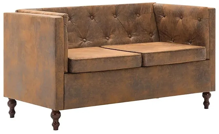 2-osobowa Sofa James 2Q w stylu Chesterfield Kenet 6X