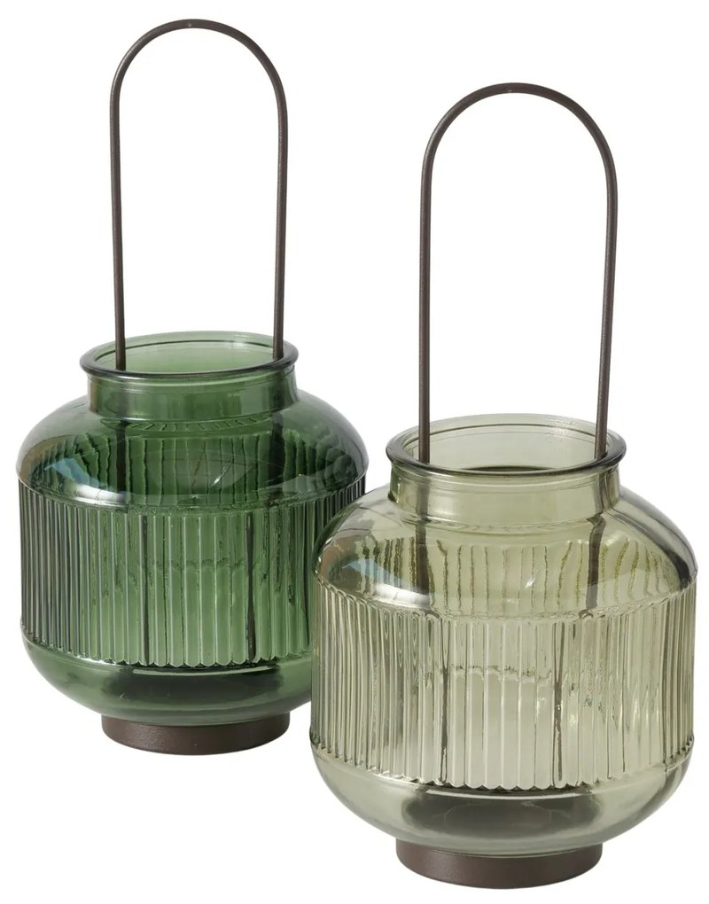 Świecznik szklany na tealight ZENOR, 29 cm