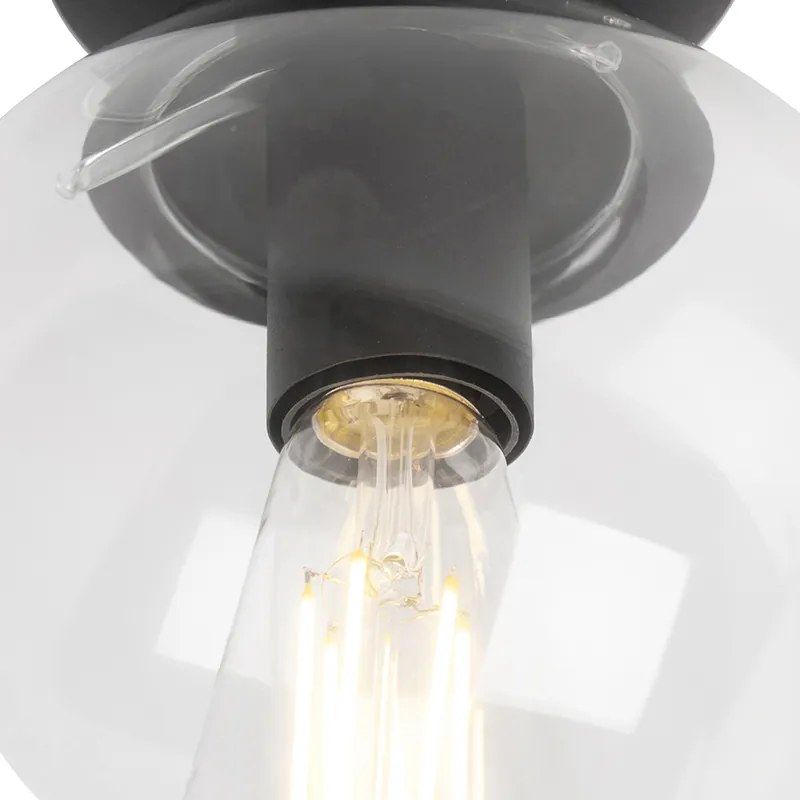Lampa sufitowa art deco czarna - Pallon ArtDeco Oswietlenie wewnetrzne