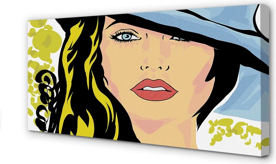 Fotoobraz na płótnie Kobieta w Kapeluszu