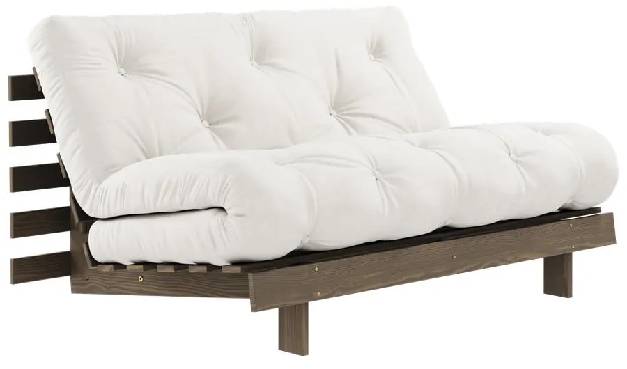 Biała rozkładana sofa 140 cm Roots – Karup Design