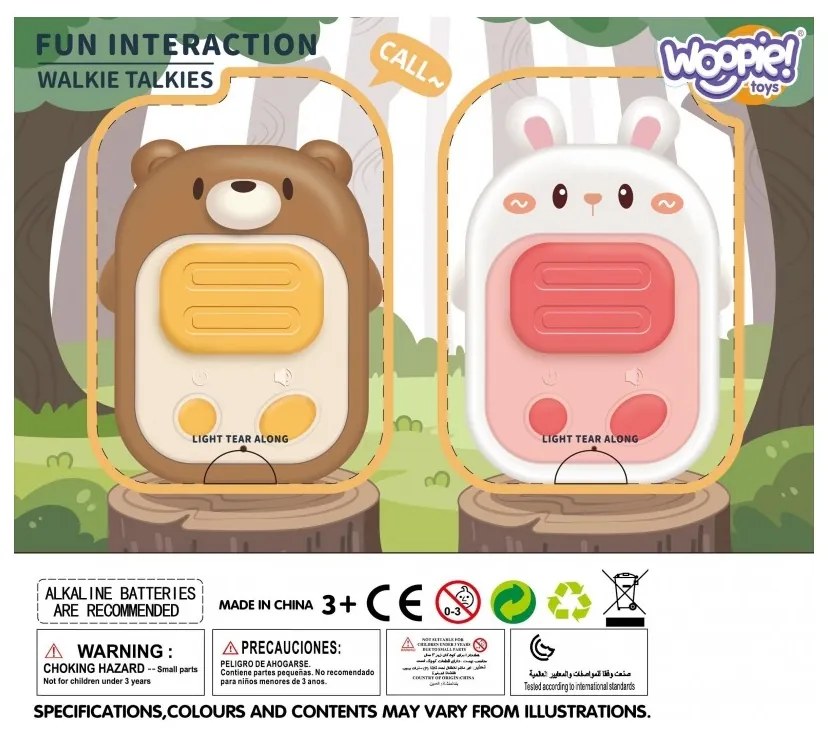 Woopie zestaw 2 krótkofalówki walki - talki