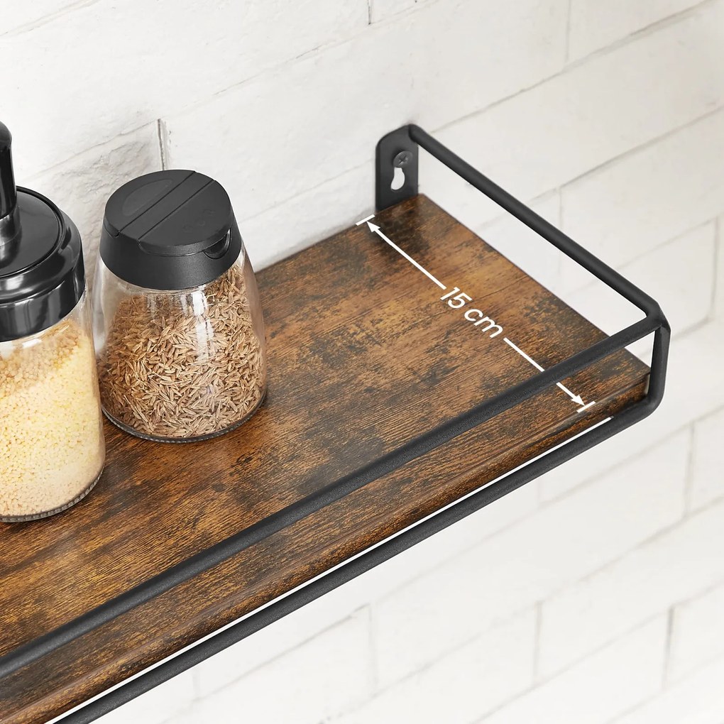 Zestaw 2 półek loftowych Salto 441 z wieszakiem na tekstylia
