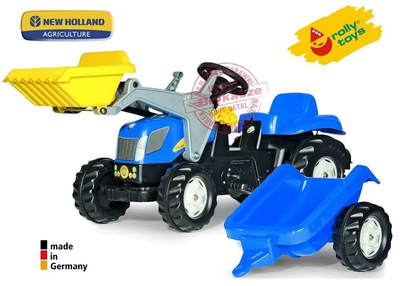 Rolly toys rollykid traktor new holland z łyżką i przyczepą
