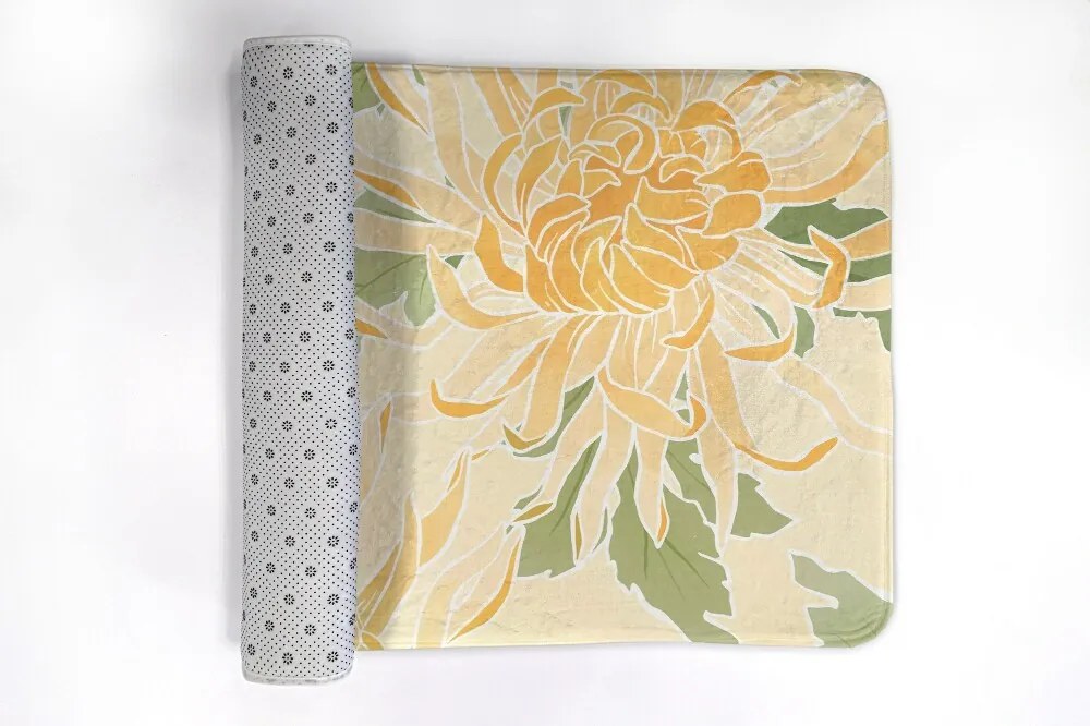 Dywanik do łazienki Dywanik do łazienki Kwiaty Chryzantemy