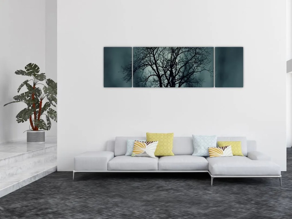 Obraz drzewa podczas zaćmienia (170x50 cm)