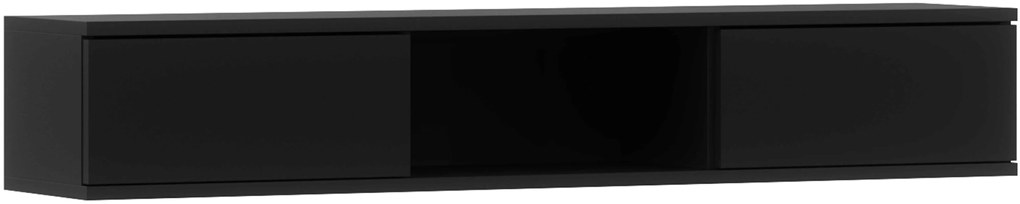 Półka z szafkami LANZZI 120 cm, czarna