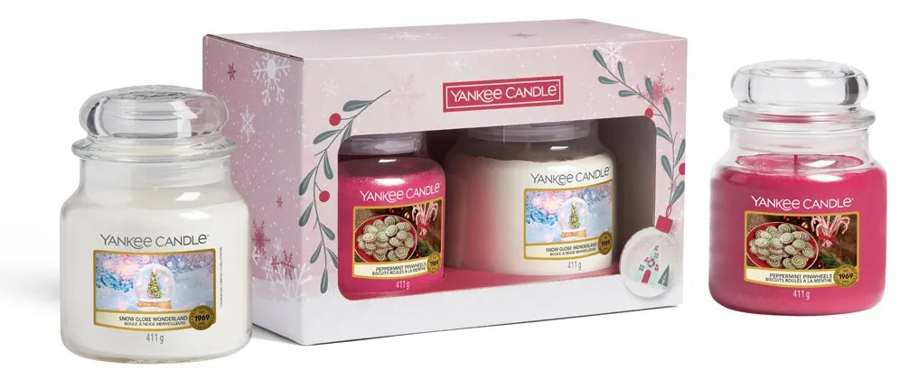 Yankee Candle Świąteczny zestaw upominkowy 2 średnie świece Classic