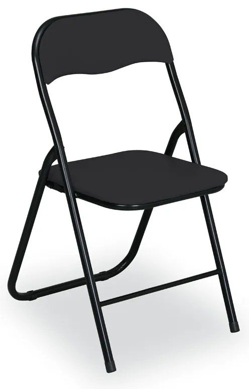 Składane krzesła konferencyjne BRIEFING, 6 szt., czarne