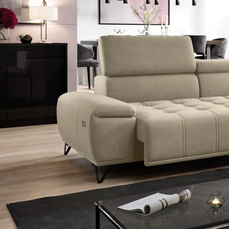 Narożnik PALLADIO MINI z elektryczną regulacją siedziska WERSAL