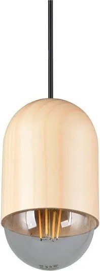 Beżowa lampa wisząca ø 11 cm Nara – Reality