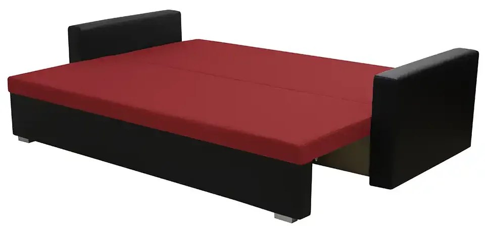 Kanapa sofa 3 os z funkcją spania EKO Jasny beżowy/Czarny