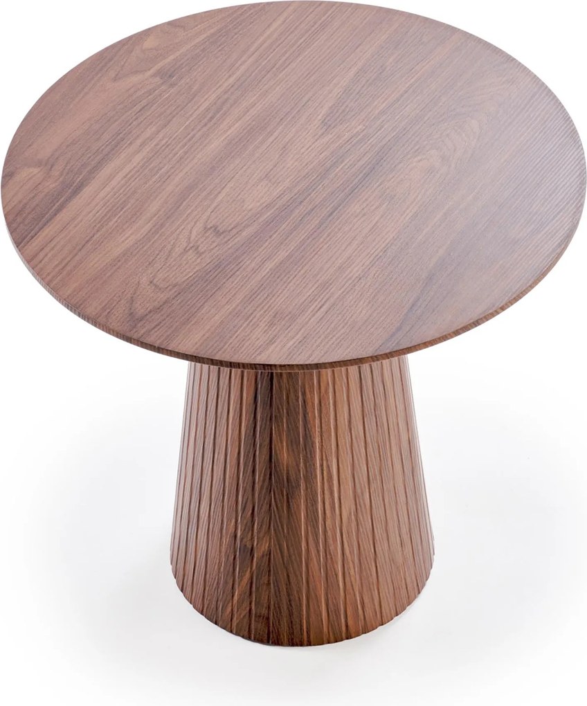 Stolik kawowy okrągły Stellis 60 cm - orzech