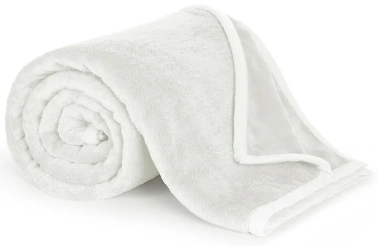 Bellatex Koc Korall micro biały, 150 x 200 cm