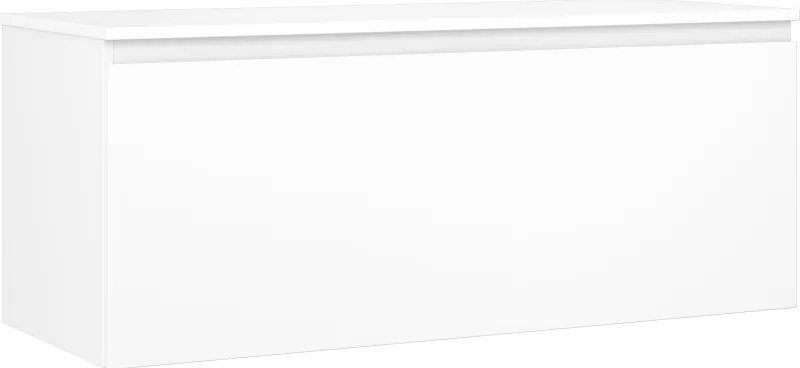 Mexen Orio szafka łazienkowa podumywalkowa 120 cm z blatem, 1 szuflada, biała mat - 91A10-12047-1-BFC01