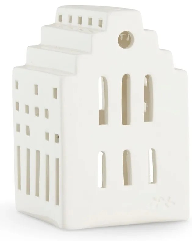 Biały ceramiczny lampion Kähler Design Long Church, wys. 10 cm