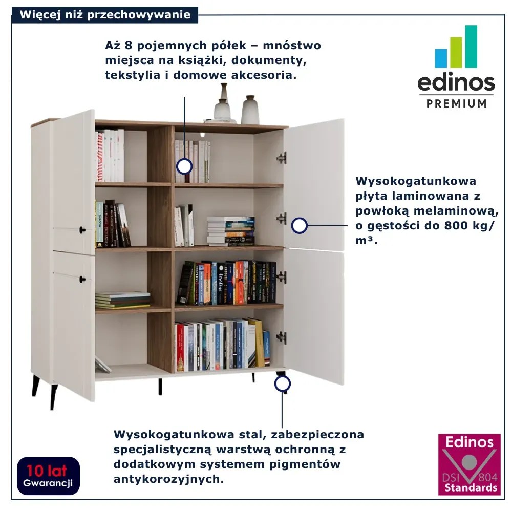 Duża komoda kaszmirowa na nóżkach K7-R13