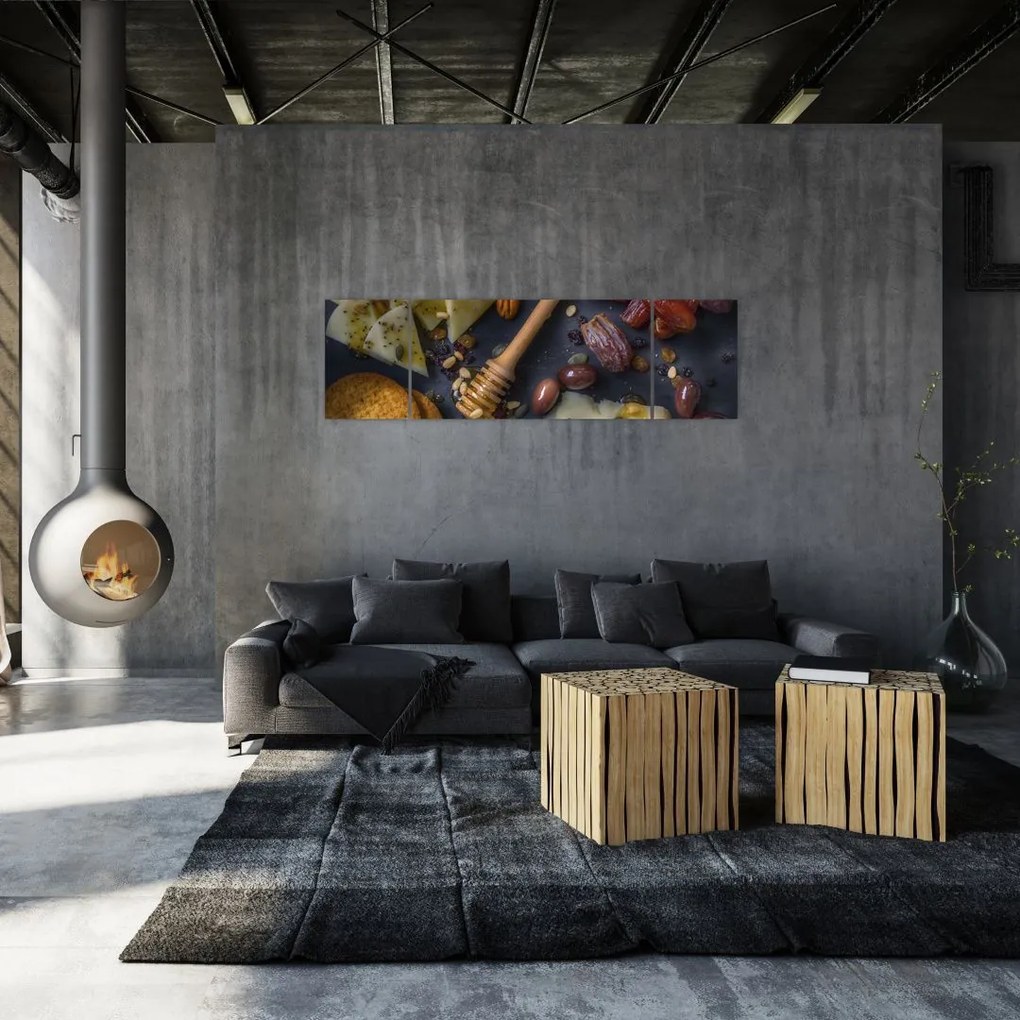 Obraz z suszonymi owocami (170x50 cm)
